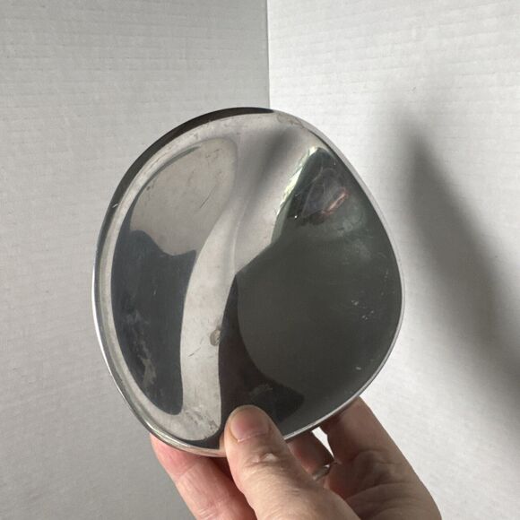 Vintage Nambe Bowl 579 SandCast Art Design MCM Secret Alloy Rare 1980's 6”x5” - Picture 6 of 8